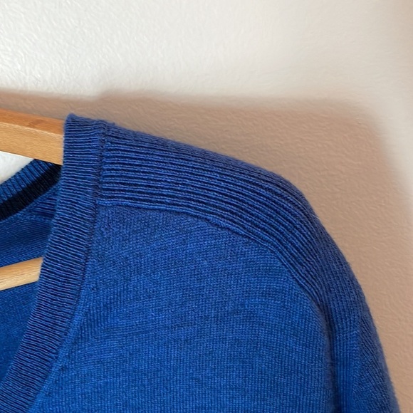 Express Men Wool Blend Sweater SZ XXL V-Neck Blue Soft and Stretchy - Picture 7 of 15